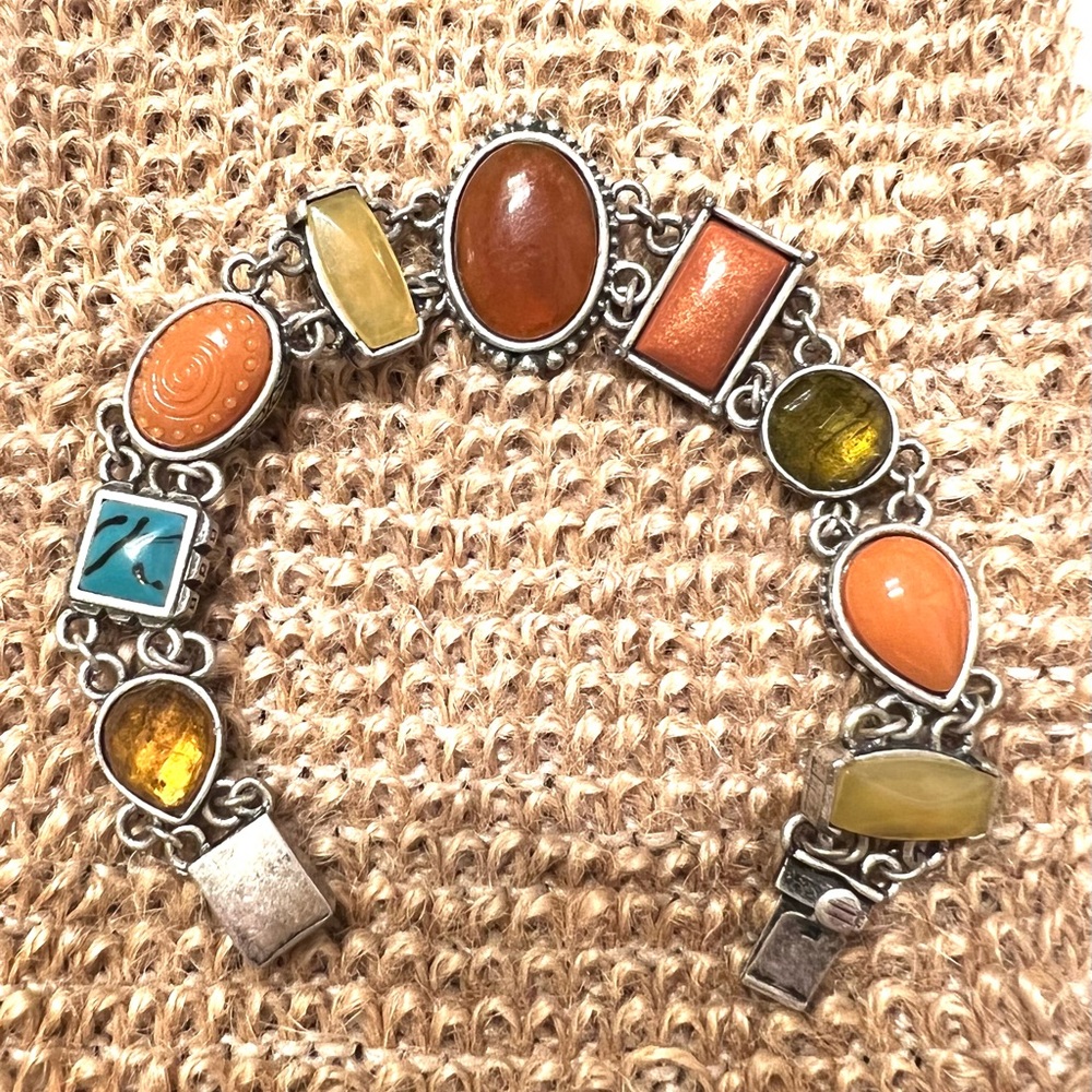 Multi gem bracelet
